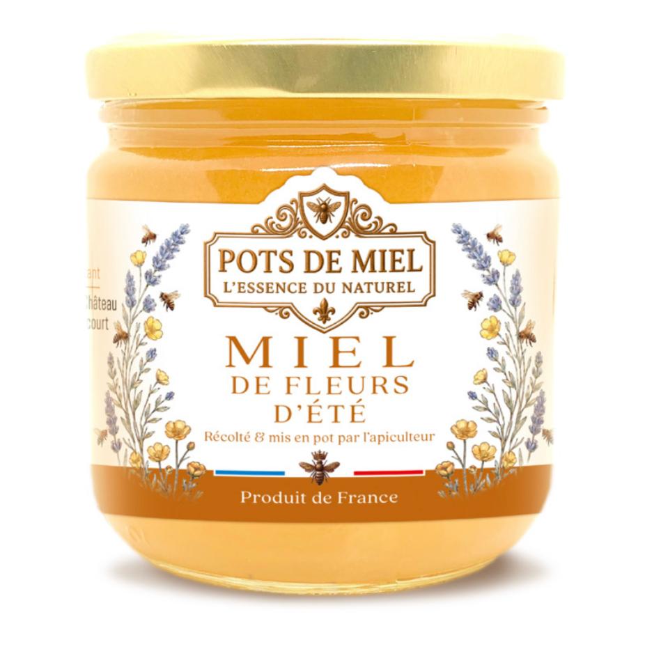 Pot de miel de fleurs d’été
